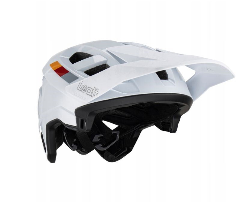 LEATT MTB Enduro 2.0 V23 Bike Helmet with Removable Chin Guard, Size L (59–63 cm), White