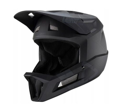 LEATT MTB Gravity 2.0 V23 Full-Face Cycling Helmet, Size L M (57-58cm) Black