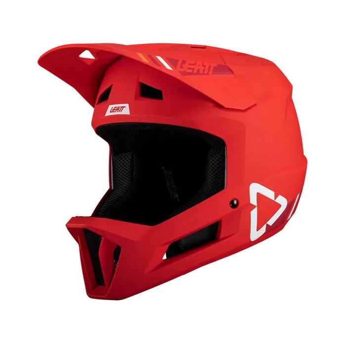 LEATT MTB Gravity 1.0 V24 Full-Face Cycling Helmet, Size M, Red