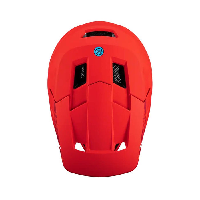 LEATT MTB Gravity 1.0 V24 Full-Face Cycling Helmet, Size L, Red