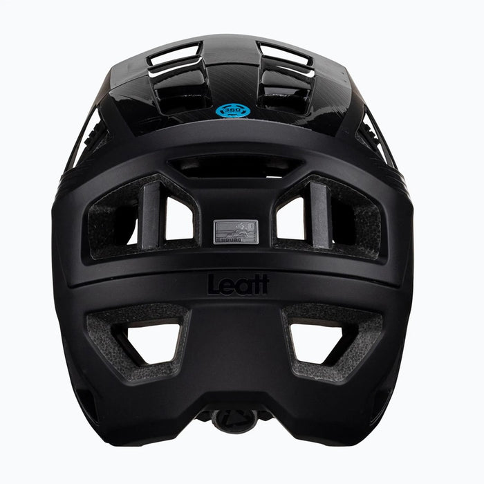 LEATT MTB Enduro 4.0 V23 bicycle helmet with removable chin bar, size M, black