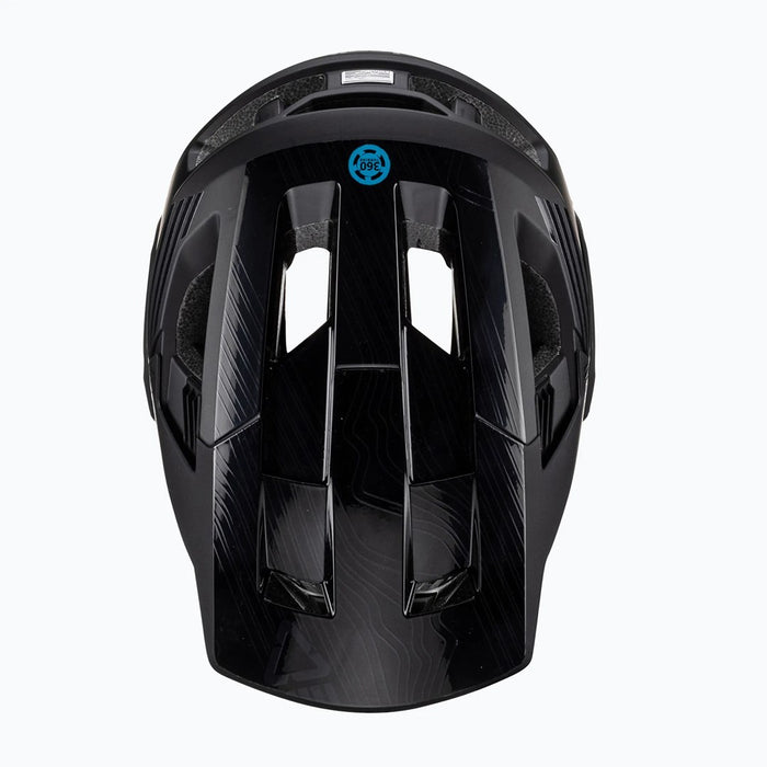 LEATT MTB Enduro 4.0 V23 bicycle helmet with removable chin bar, size M, black