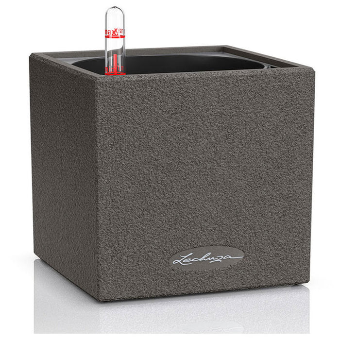 POT 14X14CM WITH IRRIGATION SYSTEM LECHUZA CANTO STONE