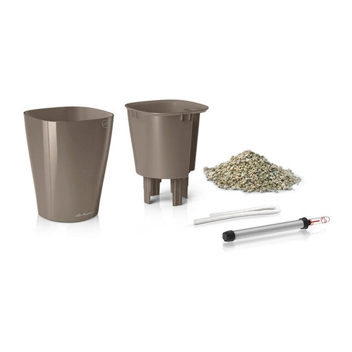 POT 14X14CM WITH IRRIGATION SYSTEM LECHUZA DELTINI