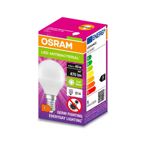 LED ANTIBACTERIAL BULB 470LM 4000K E14 OSRAM - Led крушки<<<Електрически крушки<<<Осветление<<<Praktiker&&&Крушки<<<Дом