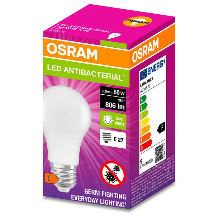 LED ANTIBACTERIAL BULB 806LM 4000K E27 OSRAM - Led крушки<<<Електрически крушки<<<Осветление<<<Praktiker