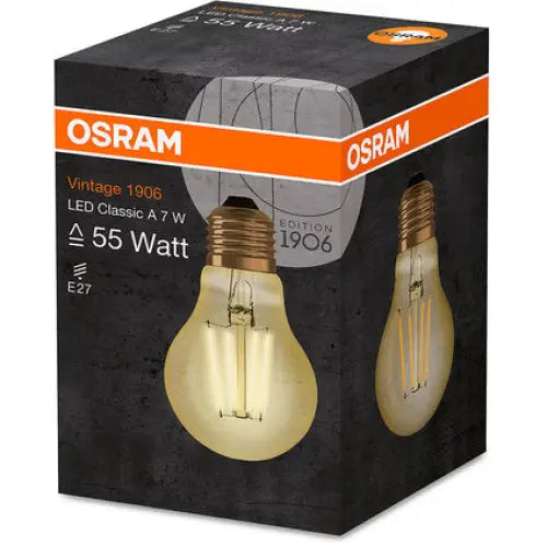 LED BULB A55 OSRAM E27 7W VINTAGE - Декоративни крушки<<<Електрически крушки<<<Осветление<<<Praktiker&&&Декоративни