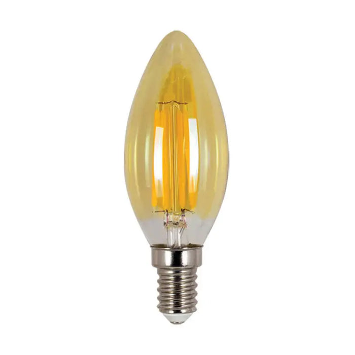 LED BULB E14 4W 2700K FILAMENT CANDLE VIVALUX - Декоративни крушки<<<Електрически крушки<<<Осветление<<<Praktiker&&&LED