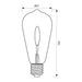 LED BULB E27 0.6W 230V 1800K 20LM FILAMENT VIVALUX GLOW LED - Декоративни крушки<<<Електрически