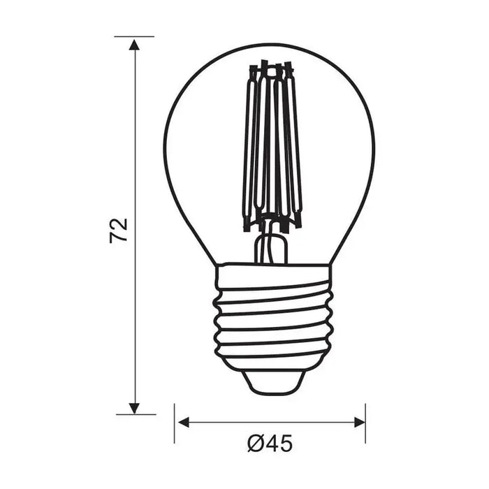 LED BULB E27 7W 230V 4000K 960LM FILAMENT VIVALUX FLICK LED PREMIUM - Декоративни крушки<<<Електрически