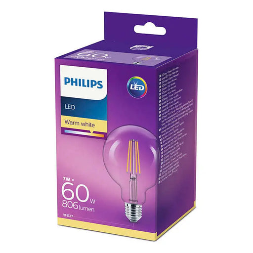 LED BULB E27 7W 2700K G93 FILAMENT PHILIPS - Декоративни крушки<<<Електрически крушки<<<Осветление<<<Praktiker&&&LED
