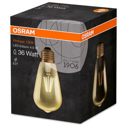 LED BULB EDISON OSRAM E27 4.5W VINTAGE - Декоративни крушки<<<Електрически