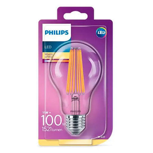LED BULB FILAMENT E27 10.5W 2700K 1521LM A67 PHILIPS - Декоративни крушки<<<Електрически