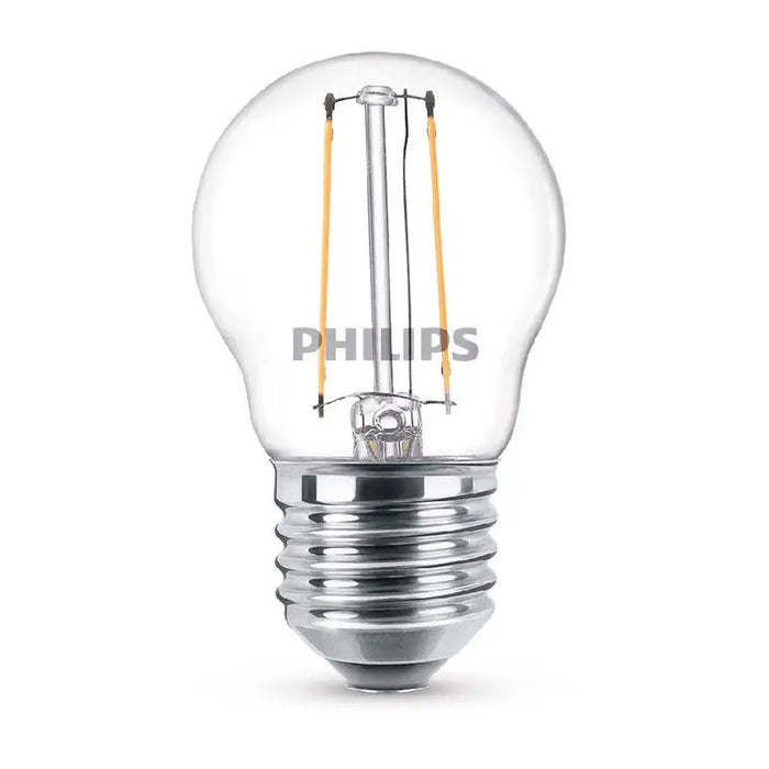 LED BULB FILAMENT E27 2W 2700K 250LM P45 PHILIPS - Декоративни крушки<<<Електрически крушки<<<Осветление<<<Praktiker