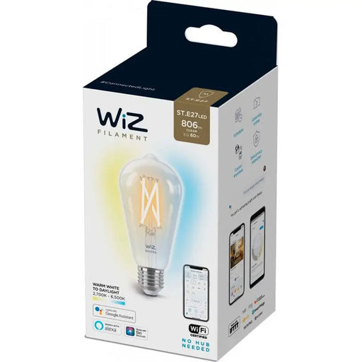 LED BULB FILAMENT E27 6.7W 27-65K 806LM DIMMABLE WI-FI WIZ - Осветление<<<Смарт