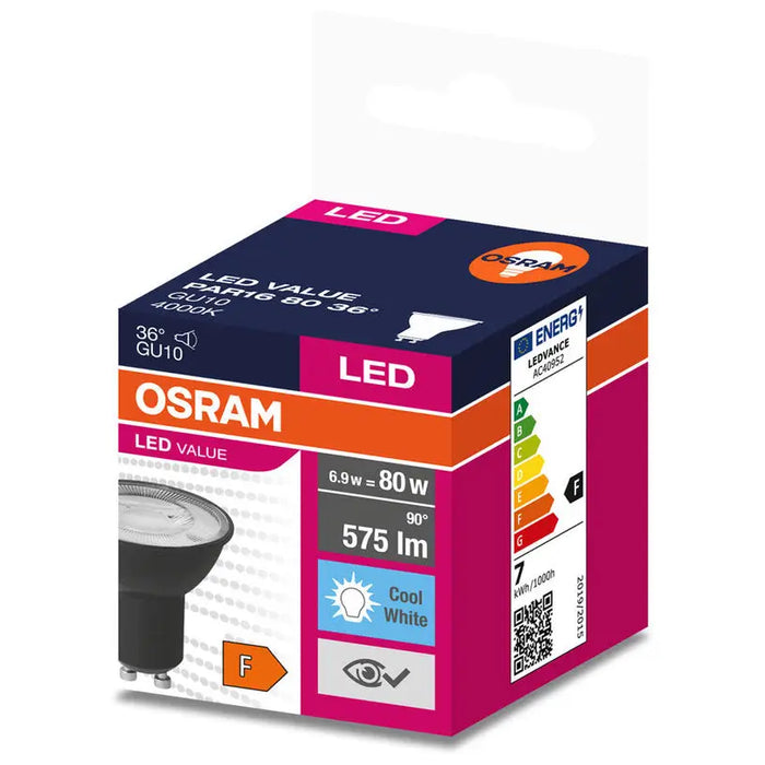 LED BULB OSRAM GU10 6.9W 575LM 6500K - Led крушки<<<Електрически крушки<<<Осветление<<<Praktiker&&&LED