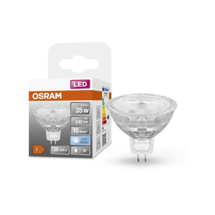 LED BULB OSRAM GU5.3 3.8W 4K MR16 12V - Led крушки<<<Електрически крушки<<<Осветление<<<Praktiker&&&Светодиодни LED