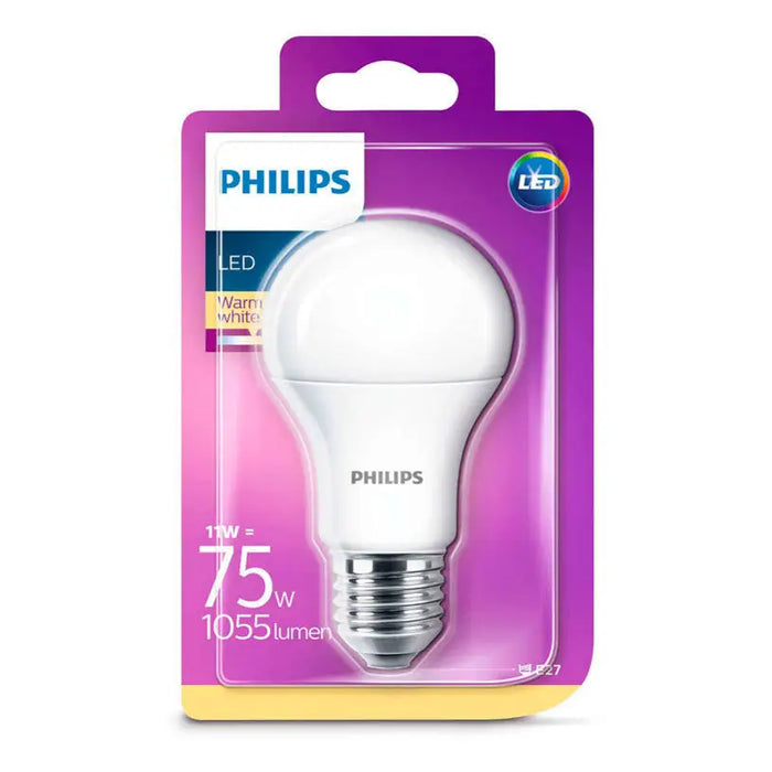 LED BULB PHILIPS E27 11W 2700K 1055LM - Led крушки<<<Електрически крушки<<<Осветление<<<Praktiker&&&LED