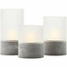 LED Candle Brilliant Grey Plastic - Декорация и Осветление<<<Дом Градина<<<BigBuy&&&Електрически Крушки<<<Декорация и