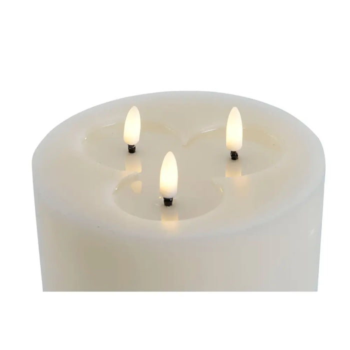 LED Candle Home ESPRIT Beige 15 x 15 x 7 cm (AA) - Декорация и Осветление<<<Дом Градина<<<BigBuy&&&LED