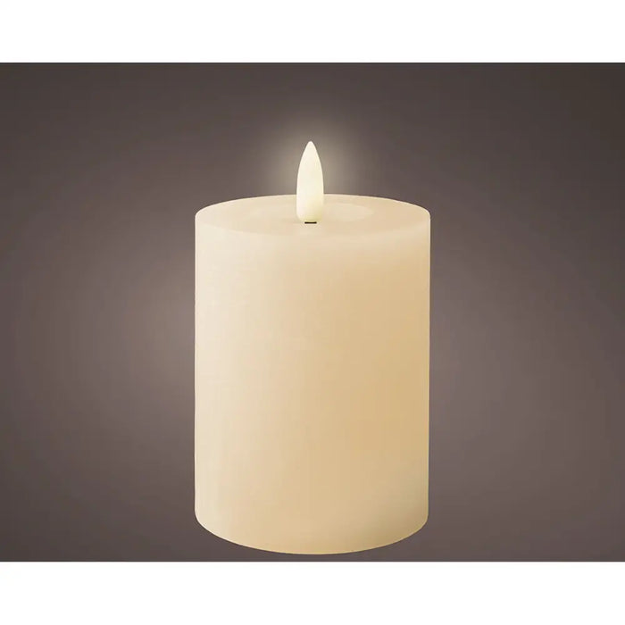 LED Candle Lumineo Beige Cream Ø 7 x 11,2 cm (AAA) - Декорация и Осветление<<<Дом Градина<<<BigBuy&&&LED