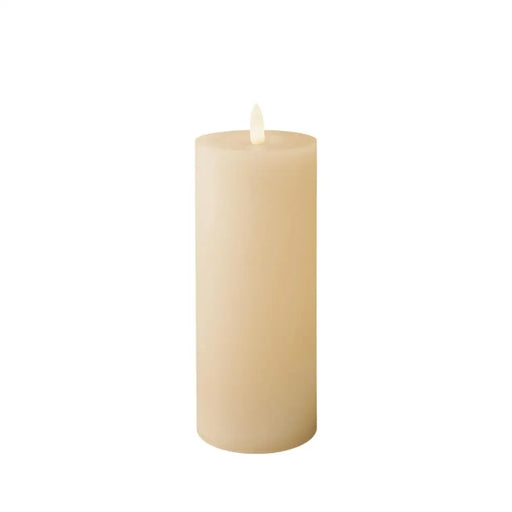 LED Candle Lumineo Beige Cream Ø 7 x 19 cm (AAA) - Декорация и Осветление<<<Дом Градина<<<BigBuy&&&LED