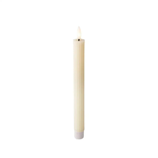 LED Candle Lumineo Beige Ø 2,2 x 24,5 cm (AAA) - Декорация и Осветление<<<Дом Градина<<<BigBuy&&&LED
