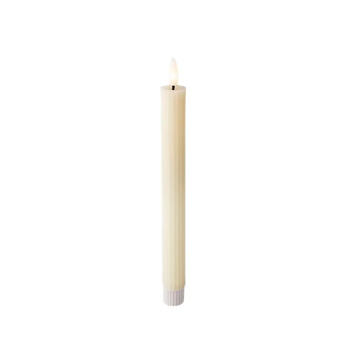 LED Candle Lumineo Beige Ø 2,2 x 24,5 cm (AAA) - Декорация и Осветление<<<Дом Градина<<<BigBuy&&&LED