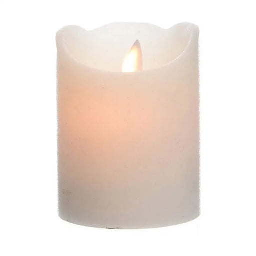 LED Candle Lumineo White Ø 7,5 x 10 cm (AA) - Декорация и Осветление<<<Дом Градина<<<BigBuy&&&LED