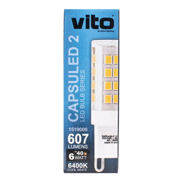 LED CAPSULE G9 6W 6400K 607LM VITO - Led крушки<<<Електрически крушки<<<Осветление<<<Praktiker