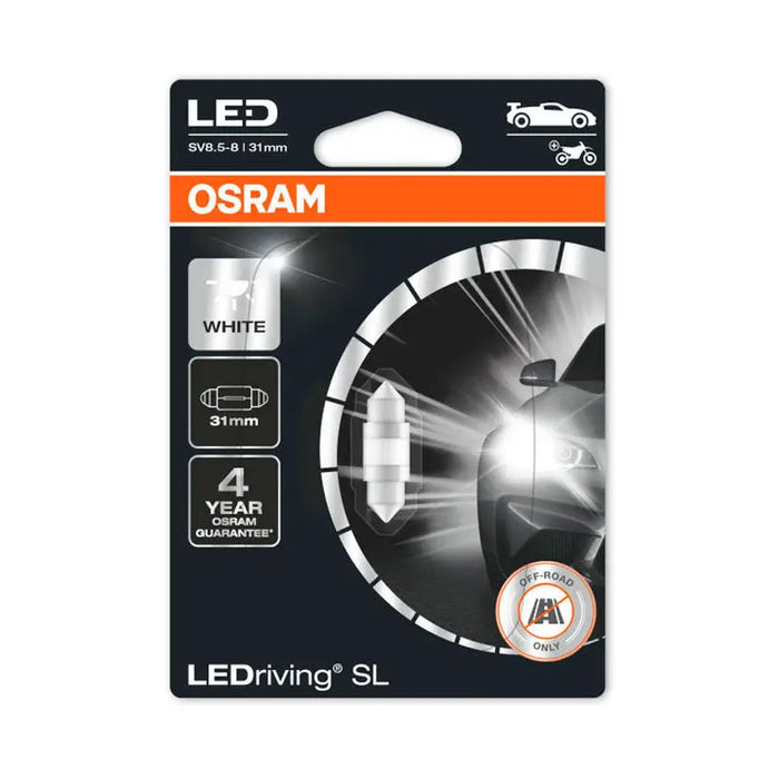LED CAR BULB C5W 31 MM 6000K OSRAM - Авто крушки<<<Ел. принадлежности<<<Авто и вело<<<Praktiker&&&Диодни<<<Спомагателно