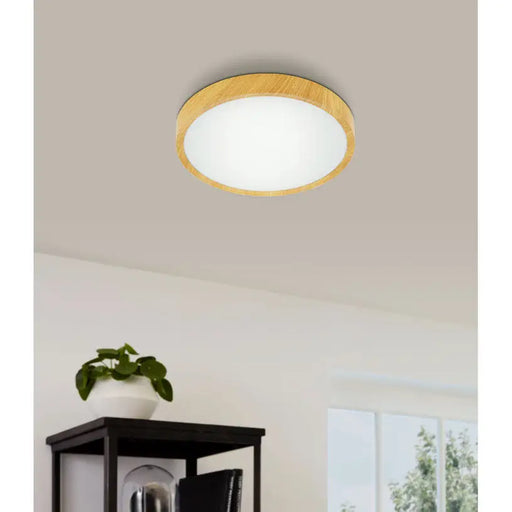 LED CEILING LAMP 17.3W 3000K 34CM WOOD EGLO GIGLIO - LED плафони<<<Вътрешно осветление<<<Осветление<<<Praktiker&&&LED