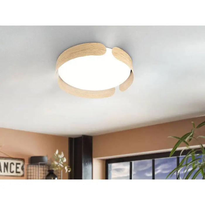 LED CEILING LAMP 24W 3000K 35CM OAK EGLO VALCASOTTO - LED плафони<<<Вътрешно осветление<<<Осветление<<<Praktiker