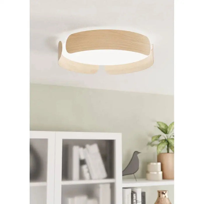 LED CEILING LAMP 24W 3000K 35CM OAK EGLO VALCASOTTO - LED плафони<<<Вътрешно осветление<<<Осветление<<<Praktiker