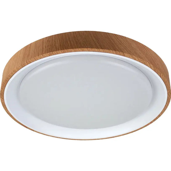 LED CEILING LAMP 24W 4000K F40CM WHITE/WOOD INTO VIDA - LED плафони<<<Вътрешно