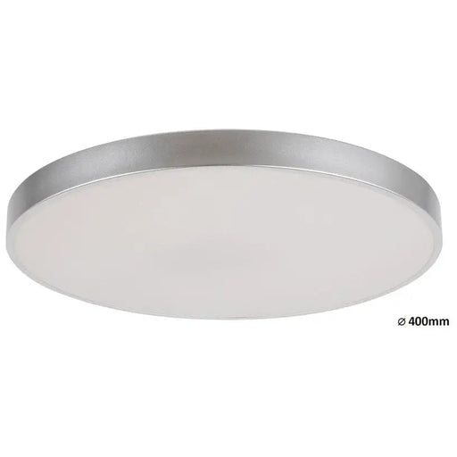 LED CEILING LAMP 36W 2600LM 40CM SILVER RABALUX TESIA - LED плафони<<<Вътрешно