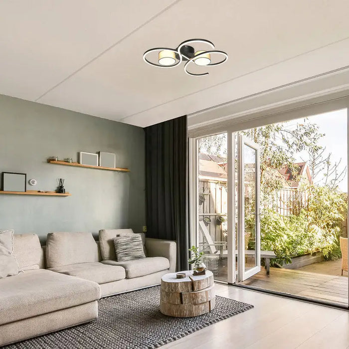 LED CEILING LAMP 38W 4000K BLACK 1880LM RABALUX SHIENA - LED плафони<<<Вътрешно осветление<<<Осветление<<<Praktiker