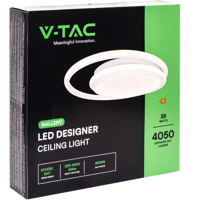 LED CEILING LIGHT 38W 4000K BLACK V-TAC - LED плафони<<<Вътрешно осветление<<<Осветление<<<Praktiker