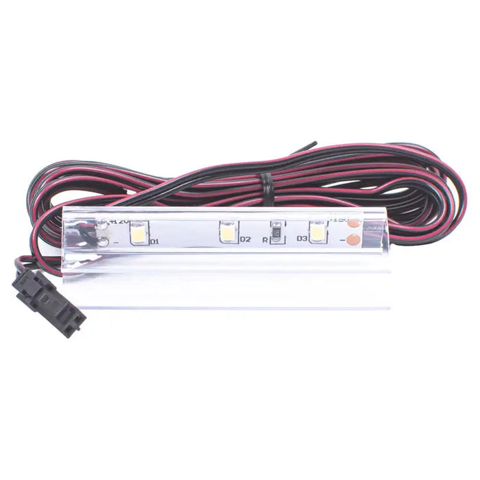 LED CLIP PLASTIC 0.24W 6400K 12V FOR GLASS SHELF GTV - Компоненти<<<Вътрешно осветление<<<Мебели и