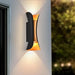 LED FACADE FIXTURE 10W 3000-6400K IP65 BLACK/GOLD VIVALUX BOSTON - Фасадни тела<<<Външно
