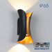LED FACADE FIXTURE 10W 3000-6400K IP65 BLACK/GOLD VIVALUX BOSTON - Фасадни тела<<<Външно