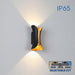 LED FACADE FIXTURE 10W 3000-6400K IP65 BLACK/GOLD VIVALUX BOSTON - Фасадни тела<<<Външно