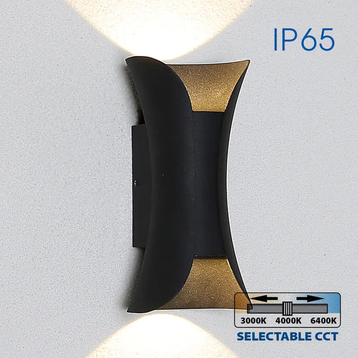 LED FACADE FIXTURE 10W 3000-6400K IP65 BLACK VIVALUX BOSTON - Фасадни тела<<<Външно