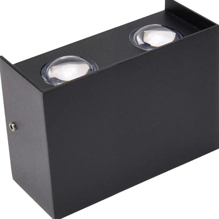 LED FACADE FIXTURE 4W 4200K BI-DIRECTIONAL BLACK HOROZ PROTON - Фасадни тела<<<Външно
