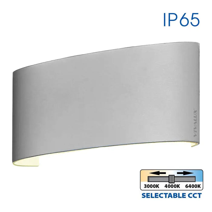LED FACADE FIXTURE 6W 3000-6400K IP65 WHITE VIVALUX ARUBA - Фасадни тела<<<Външно