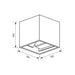 LED FACADE FIXTURE BI-DIRECTIONAL SQUARE 2X3W 4K IP54 VIVALUX STARK - Фасадни тела<<<Външно