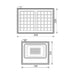 LED FLOODLIGHT 30W 350LM 6400K ISOLA + SOLAR PANEL VIVALUX ISOLA - Соларни прожектори<<<Външно