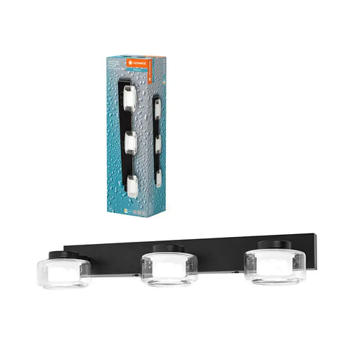 LED FLUID FOR BATHROOM 3X5.5W IP44 BLACK CCT OSRAM CLICK - Осветители за баня<<<Вътрешно