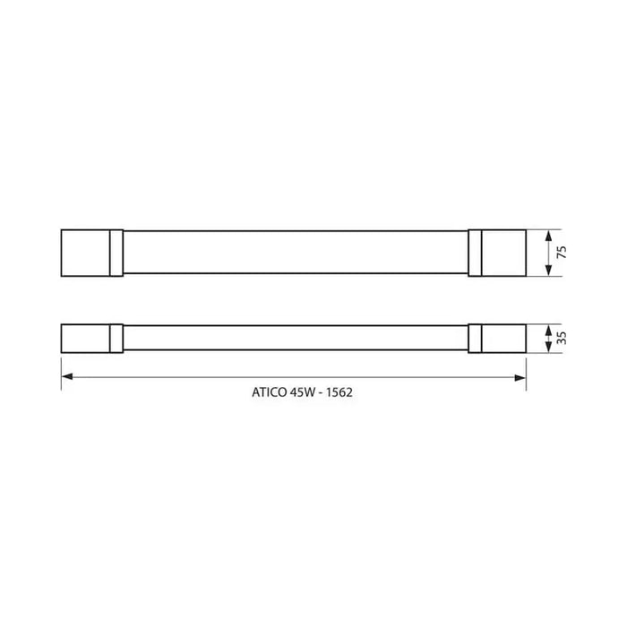 LED FLUID MOISTURE PROTECTED 150CM 45W 4000K IP65 VIVALUX ATICO - Линейни осветителни тела<<<Външно