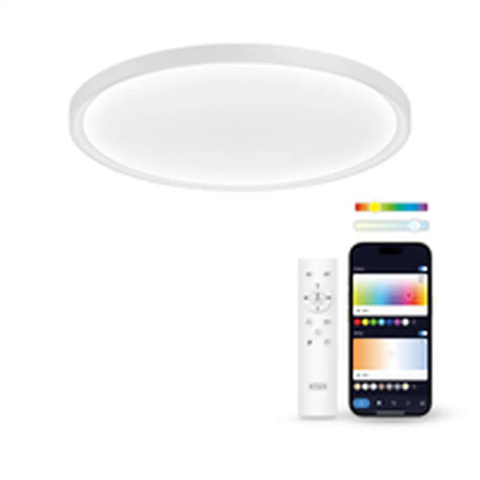 LED Flush-fitting ceiling light KSIX SmartLED KSIX Halo 2 White Plastic 25 W (3000k - 6500k) (6500 K) - Декорация и